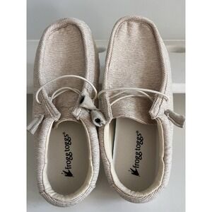 New! Frogg Toggs Java Lace up Beige womens Size 8 Lightweight shoes